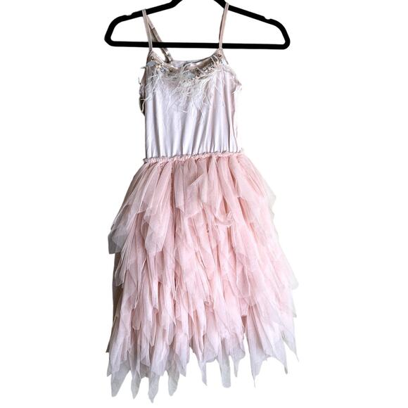 Nubichong Youth Girl Dress Size 10 NEW Fancy Ballerina Dance Event Pink Tutu - Picture 1 of 15